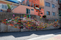 Gamcheon Culture Village, Saha-gu, 魚のタイル画