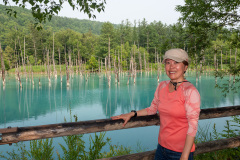 Biei, Shirogane Blue Pond (Aoiike), 白金青い池