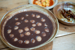 Old Red Bean Porridge, Seongeup Folk Village, 옛날팥죽
