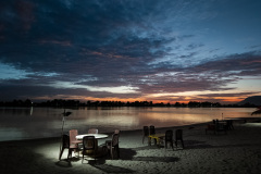 Kampot River beach