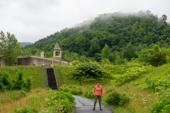 Former Yasuragi no Ie (disaster ruins), Konpira crater disaster remains walking path, Toyako, Toyakoonsen, 旧やすらぎの家（災害遺構）, 金比羅火口災害遺構散策路