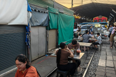 Hoop Rom Market, Mae Klong, Mae Klong Railway Market, Rom Hup Market