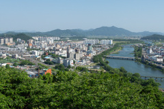 Jukdobong Palgakjeong Pavilion, Jukdobong Park, Suncheon, 죽도봉공원, 죽도봉팔각정