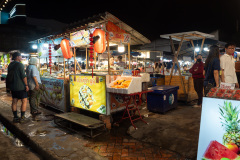 Night market with food